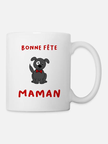 BONNE FÊTE. FÊTE DES MÈRES. FÊTE DES PÈRES. FÊTE - Mug blanc - blanc