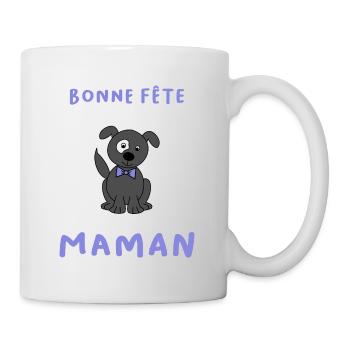 BONNE FÊTE. FÊTE DES MÈRES. FÊTE DES PÈRES. FÊTE - Mug blanc - blanc - Droite