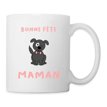 BONNE FÊTE. FÊTE DES MÈRES. FÊTE DES PÈRES. FÊTE - Mug blanc - blanc - Droite
