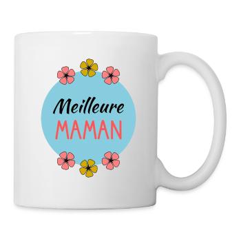 BONNE FÊTE. FÊTE DES MÈRES. FÊTE DES PÈRES. FÊTE - Mug blanc - blanc - Droite