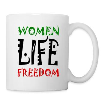 Women life freedom - Tasse - Weiß - Rechts