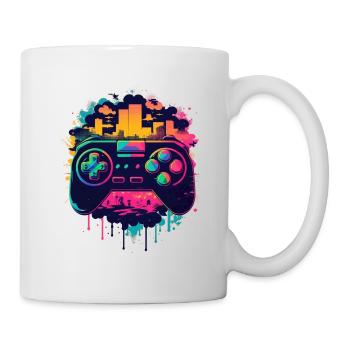 Console de jeu - Mug blanc - blanc - Droite