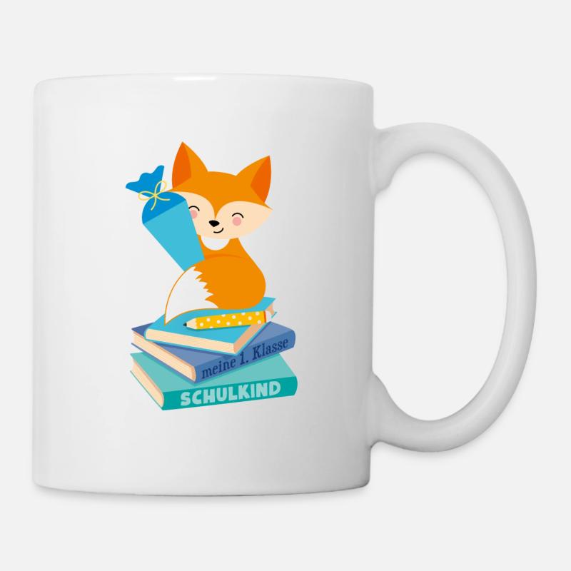 Fuchs Schulkind - Tasse - Weiß