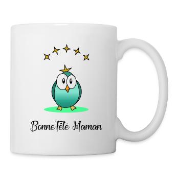 BONNE FÊTE MAMAN. MAMAN. FÊTE DES MÈRES. FÊTE - Mug blanc - blanc - Droite