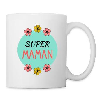 MAMAN. FÊTE DES MÈRES. BONNE FÊTE MAMAN. FÊTE - Mug blanc - blanc - Droite
