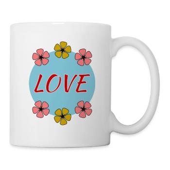 HAPPY MOTHER'S DAY. MOM. MOTHER's DAY. LOVE - Mug - white - Right