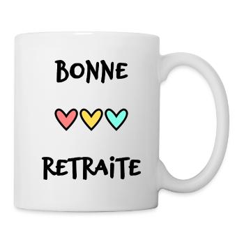 RETRAITE. RETRAITE. RETRAITEE. SENIOR. MAMIE. PAPY - Mug blanc - blanc - Droite