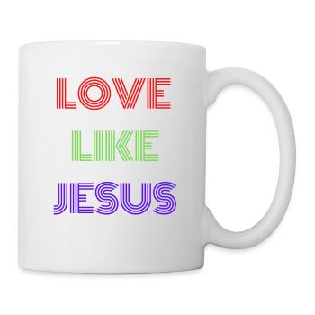 Love Like Jesus - Tasse - Weiß - Rechts