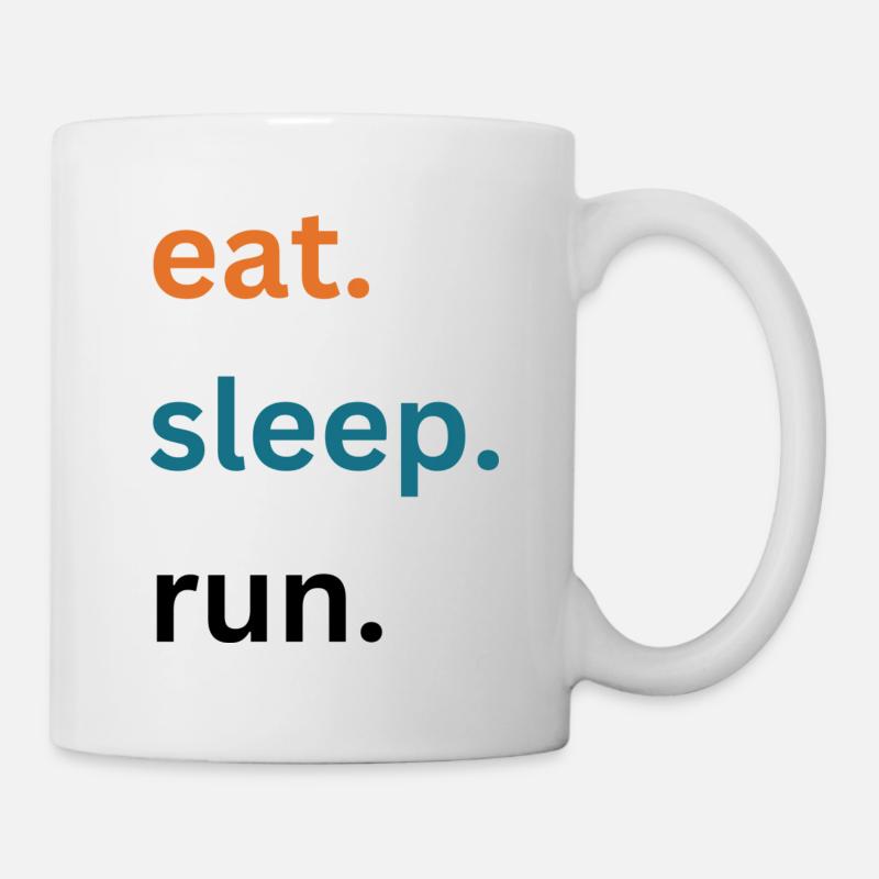 Eat. Sleep. Run. - Mug - white