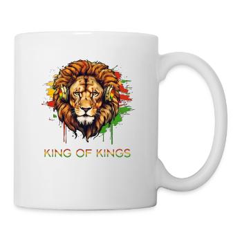 Rasta Lion Rastafari Reggae King Of Kings - Tasse - Weiß - Rechts