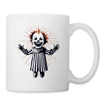 Creepy Horror Clown - Tasse - Weiß - Rechts