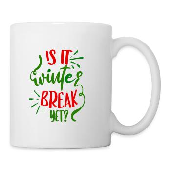 C’est la trêve hivernale ? - Colorié Rouge/Vert - Mug blanc - blanc - Droite