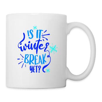 Vacances d’hiver - Mug blanc - blanc - Droite