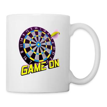 Dartboard Game On - Yellow - Mug - white - Right