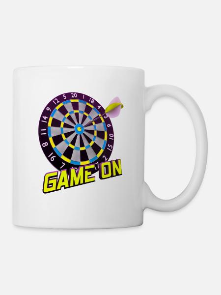 Dartbrettspiel Ein - Gelb - Tasse - Weiß
