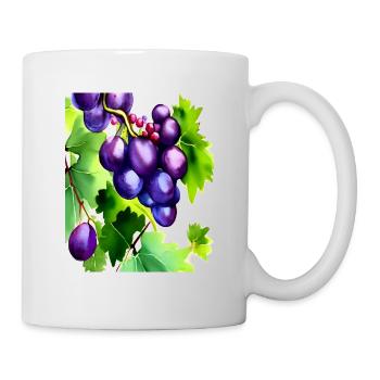 Grapes on a Vine - Mug - white - Right