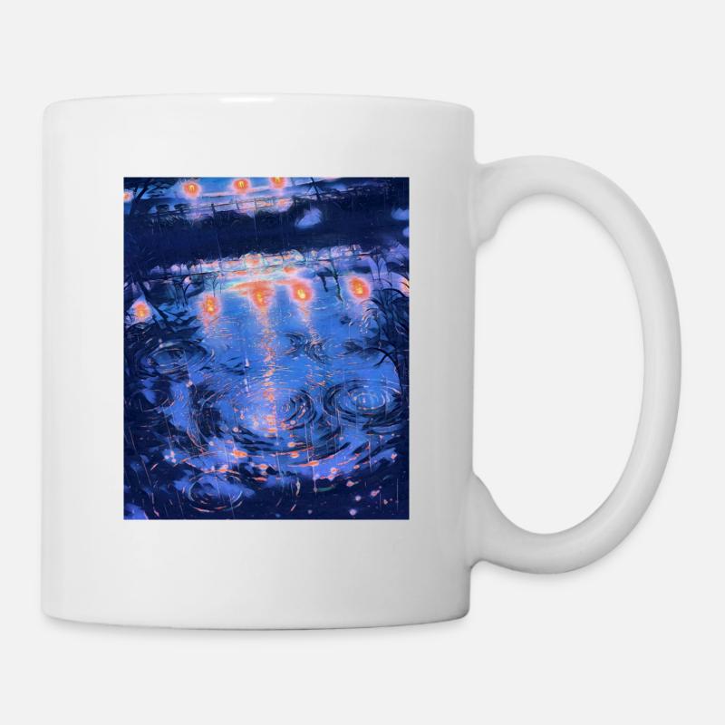 Raindrops in the City - Mug - white