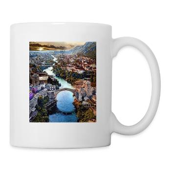 Mostar, Bosnia-Herzegovina, Europe - Mug - white - Right