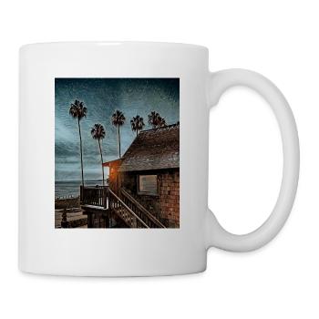 House by the Beach, Hawaii, USA - Mug - white - Right