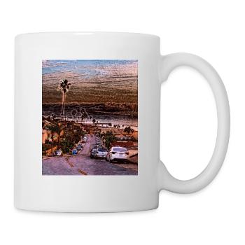 Manhattan Beach, États-Unis - Mug blanc - blanc - Droite