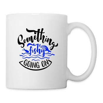 Irgendetwas ist faul - Tasse - Weiß - Rechts