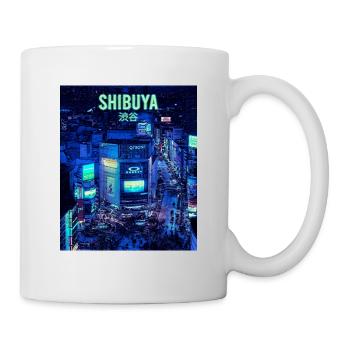 Shibuya, Tokyo - Mug blanc - blanc - Droite