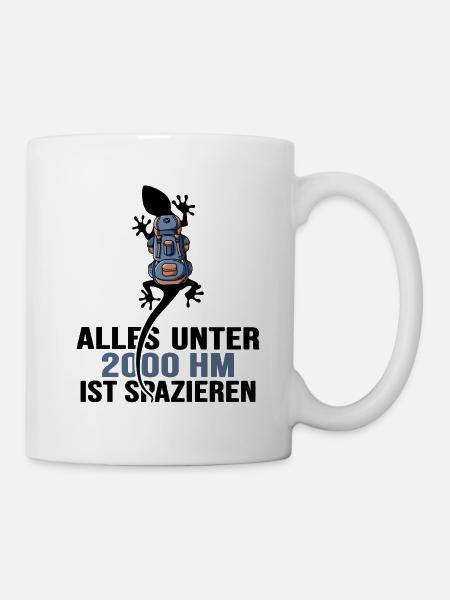 Bergwandern Gratwanderung Weglos Alpin Hochtour - Tasse - Weiß
