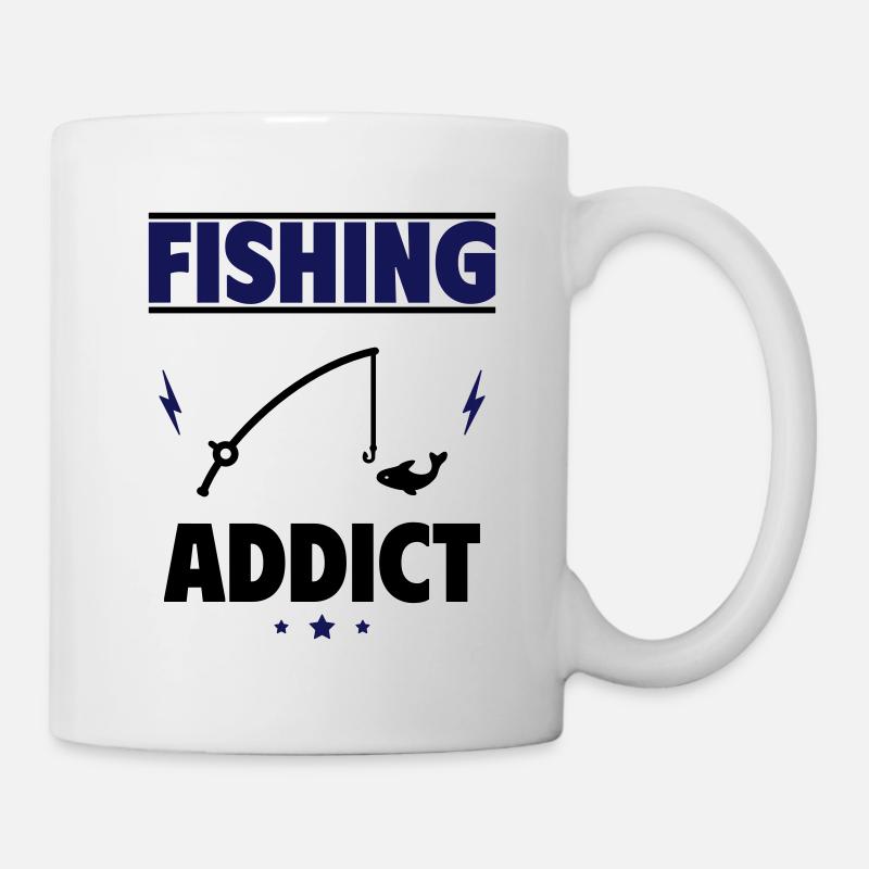 Fishing addict - Mug - white