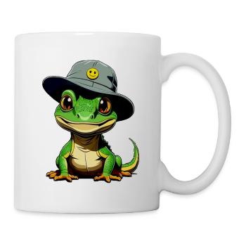 Lizzard w. Bucket-Hat - Tasse - Weiß - Rechts