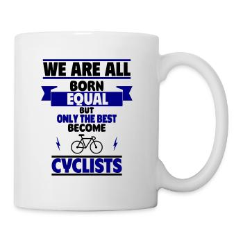 Nur die Besten werden Radfahrer - Tasse - Weiß - Rechts