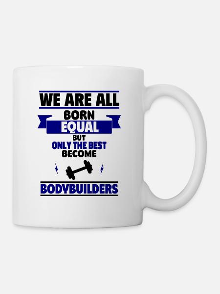 Nur die Besten werden muskulös Bodybuilder - Tasse - Weiß