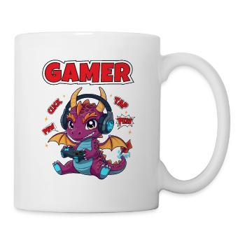 Gaming Fans Dragon Gamer Kids - Mug - white - Right
