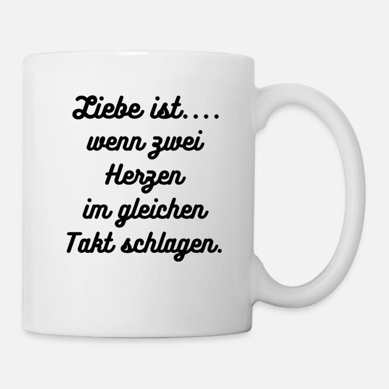 Sprüche Liebe ist - Tasse - Weiß