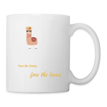 Regal Llama Crown Tee - Mug - white - Right