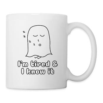 Je suis fatigué et je le sais - Mug blanc - blanc - Droite