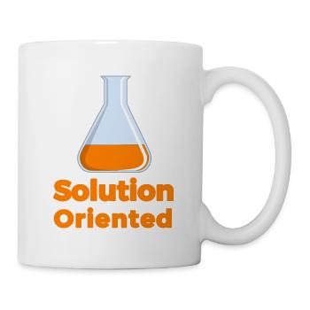 Lösungsorientierter Wissenschaftsbecher - Tasse - Weiß - Rechts