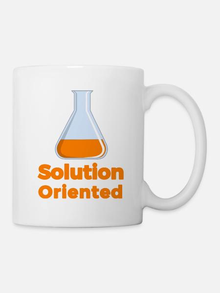 Lösungsorientierter Wissenschaftsbecher - Tasse - Weiß