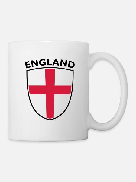 SHIELD ENGLAND ST GEORGES CROSS - Mug - white