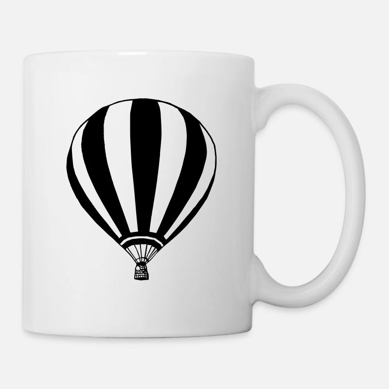 Heißluftballon Ballonfahrer Ballonfahrt (25) - Tasse - Weiß