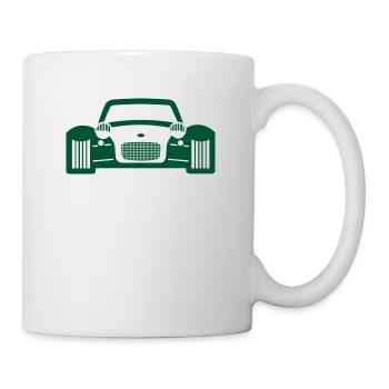voiture de course - Mug blanc - blanc - Droite
