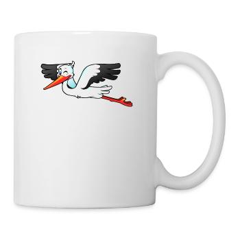 Storch - Tasse - Weiß - Rechts
