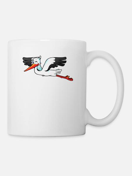 Storch - Tasse - Weiß