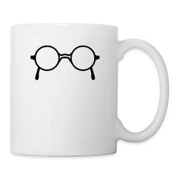 Brille - Tasse - Weiß - Rechts