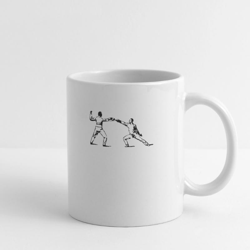 Escrime épée fleurette parade samurai9 Mug blanc