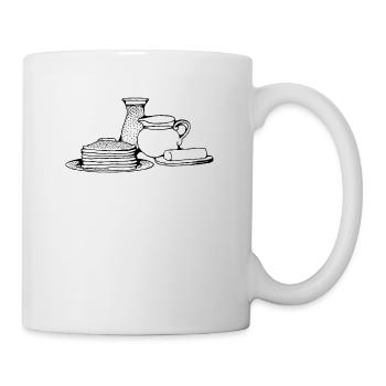 pancake pancakes crepes breakfast breakfast3 - Mug - white - Right