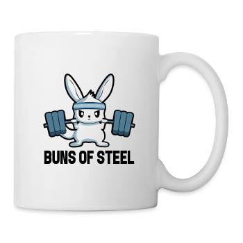 Bunny, Fitness, Gym, Motivation, Sport, Gift - Mug - white - Right