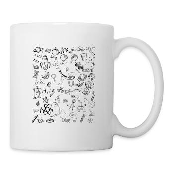 Science Physic Math Chemistry Biology Astronomy - Tasse - Weiß - Rechts