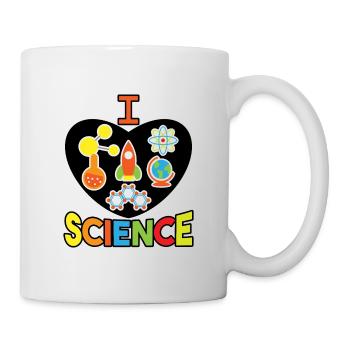 Wissenschaft, Informatik, Mathe, Biologie, Chemie - Tasse - Weiß - Rechts