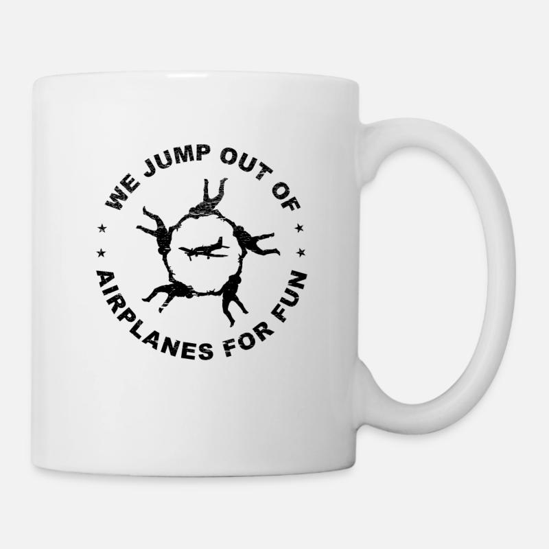 Skydiving - Tasse - Weiß