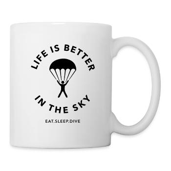 Life is better in heaven - Mug - white - Right